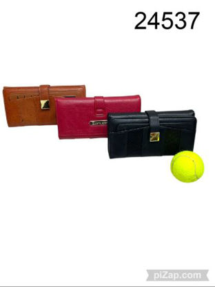 Imagen de BILLETERA MUJER C/DIVISIONES + PORTA TARJETERO PIERRE CARDIN 2.25